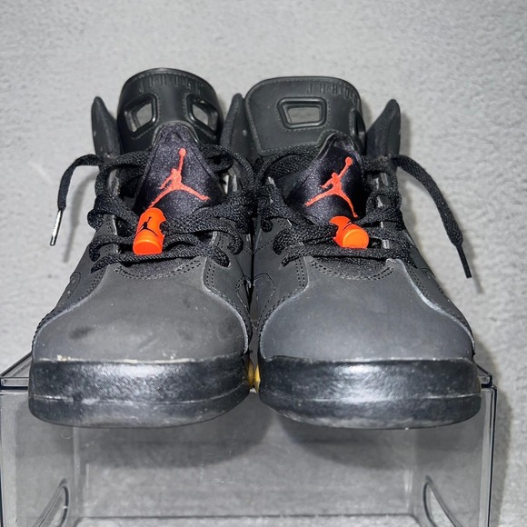 Nike Air Jordan 6 Retro 2014 Infrared Sneakers Sz 7Y Womens 8.5 Black 384665-023 - Picture 3 of 8
